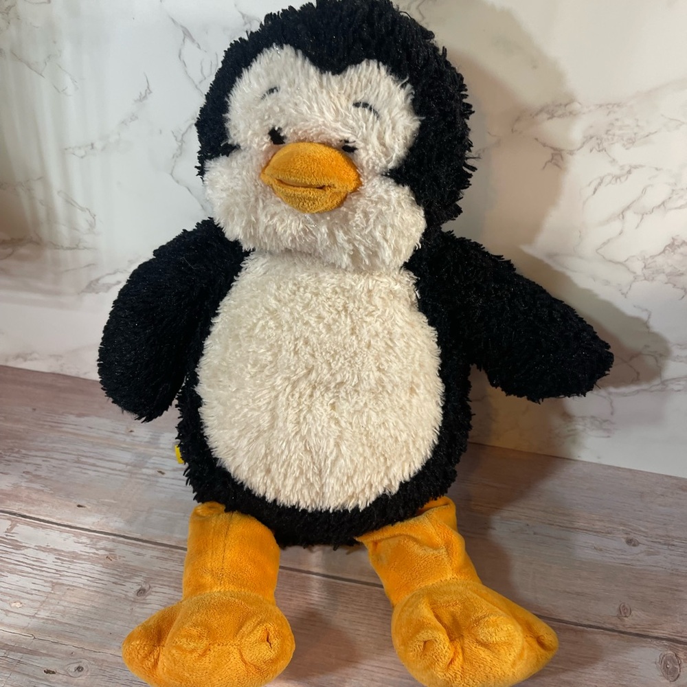 Build a Bear BAB Plush Penguin Chilly Cheeks Sparkle Black & White Plush